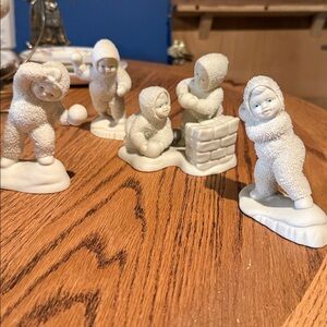 Snow Babies Winter Play on a Snowy Day- Home Accents